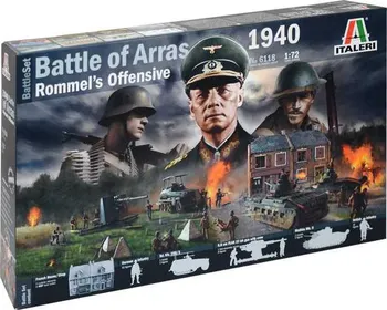 Plastikový model Italeri WWII Battleset Battle of Arras 1940 Rommel's Offensive 1:72