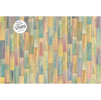 Fototapeta Vliesová fototapeta barevná prkna XXL4-028 / Vliesové fototapety na zeď vintage barevné palubky Bazar Komar 4 dílné (368 x 248 cm)