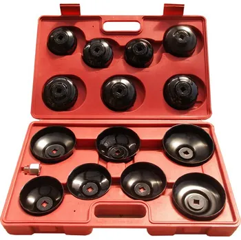 Sada nářadí Sada miskovitých klíčů na olejové filtry 15 dílů