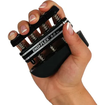 Posilovač prstů DIGI-FLEX, 4,1-14,1 kg, černý