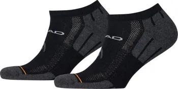 Pánské ponožky Head Performance Sneaker UNISEX - 2 páry černá/šedá