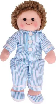 Panenka Bigjigs Toys Arthur v modrém pyžamu 35 cm