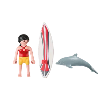 Stavebnice Playmobil Playmobil 5372 Surfařka s delfínem