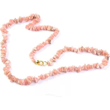 Náhrdelník Rodochrozit náhrdelník sekané tvary 45cm