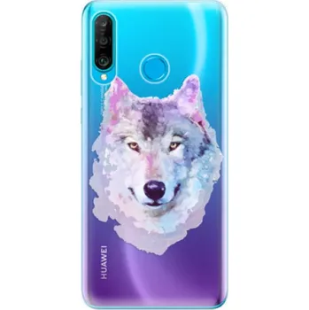 Pouzdro na mobilní telefon Silikonové pouzdro iSaprio - Huawei P30 Lite - Vlk 01 (Odolný silikonový kryt, obal, pouzdro iSaprio - Huawei P30 Lite - Vlk 01 - skvělá ochrana a pružnost, stylový UV potisk, lehkost, tiskne se v České republice)