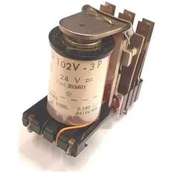 Elektronická součástka Relé RP 102 V 24Vss 3P