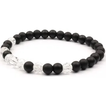 Náramek Moni - dámský náramek onyx matný křišťál