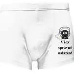 Boxerky Kariban s potiskem Vždy správně naladěn pánské