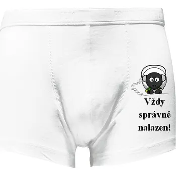 Boxerky Boxerky Kariban s potiskem Vždy správně naladěn pánské