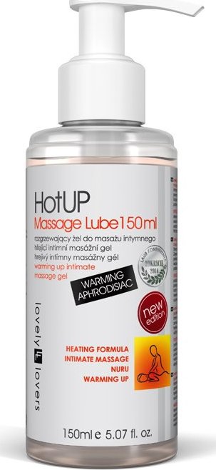Masážní afrodizikální povzbuzující gel Lovely Lovers HOTUP Massage Lube150ml