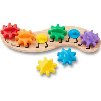 Dřevěná hračka Melissa & Doug Housenka ozubená kolečka