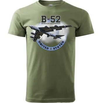 Pánské tričko STRIKER Tričko Boeing B-52 Barva: Olivová, Velikost: XXXL