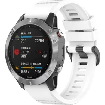 Příslušenství k chytrým hodinkám eses Sportovní silikonový řemínek pro Garmin - Bílý, QuickFit 26 mm