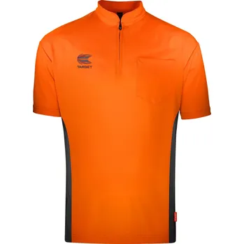 Pánské tričko Target-Darts Tričko COOLPLAY Orange/Dark Grey Collarless Velikost: XXXL
