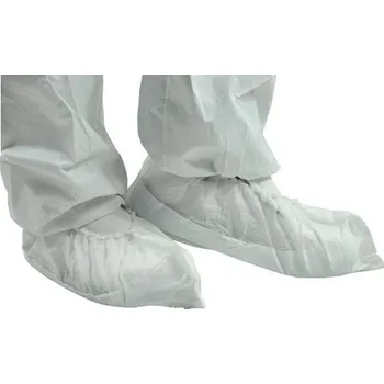 Návleky na obuv PP, barva bílá, protiskluzová podrážka, pár