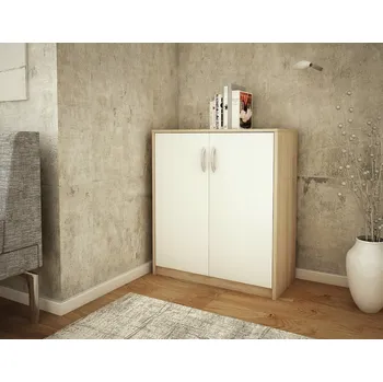 Komoda Komoda AGNES/HIT 2D dub sonoma/bílá