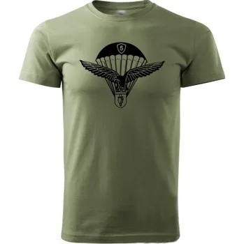 Pánské tričko STRIKER Tričko 5.pluk speciálního určení Barva: Olivová, Velikost: XXXL