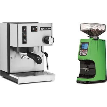 Kávovar Rancilio Silvia BC + Eureka Atom 60, kawasaki green