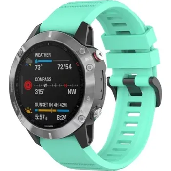 eses Sportovní silikonový řemínek pro Garmin - Mátový, QuickFit 22 mm