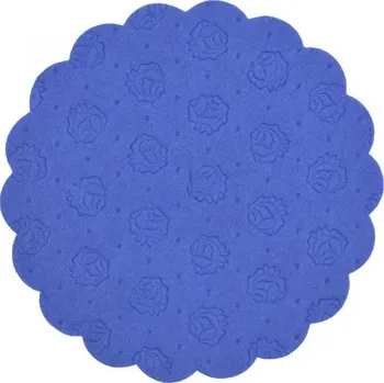 Party dekorace Rozetka 9cm Tmavě modrá, růže