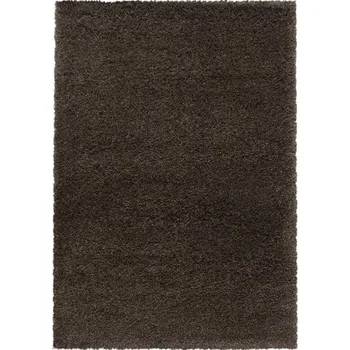 Koberec Kusový koberec Fluffy shaggy 3500 brown - Kruh průměr 80 cm