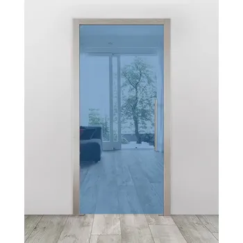 Interiérové dveře Celoskleněné dveře do pouzdra - Planibel modrá Průchozí šířka (cm): 60, Průchozí výška (cm): 197