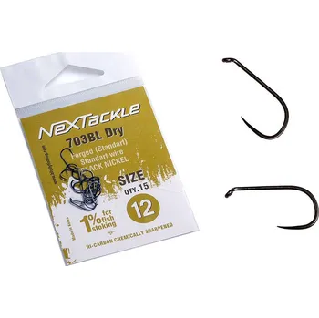 Rybářský háček Muškařské háčky NEXTackle 703 BL Dry vel. 18