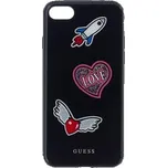 GUHCI8ACSRBK Guess Iconic TPU silikonové pouzdro Black pro iPhone 7 / 8 / SE 2020 / SE 2022
