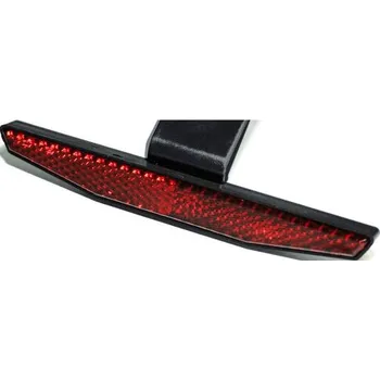 Osvětlení pro motocykl Zadní odrazka červená s držákem pod SPZ – homologace pro silniční provoz (Odrazka na motorku pod SPZ)