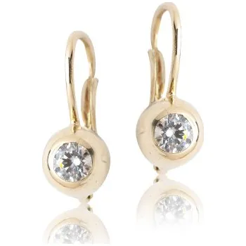 Náušnice Čištín VE 147 Žluté zlato