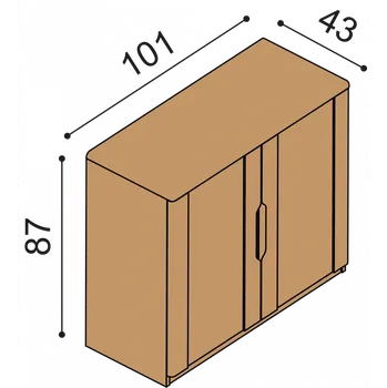 Komoda Komoda JELÍNEK FLABO 2DD4 Dub, Olše