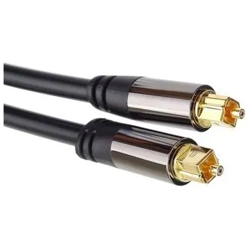 Audio kabel PremiumCord Kabel Toslink M/M, OD:6mm, Gold design 5m