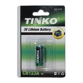 Článková baterie Tinko CR123A 1 ks