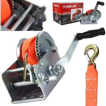 lanový naviják MAR-POL M80726 ruční pásový naviják 1133 kg