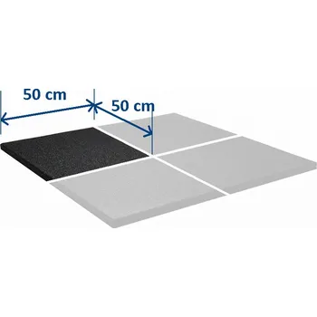 Zátěžová podložka Sportovní podlaha GF Home Basic 15 mm - černá 0,5 x 0,5 m
