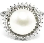 Stříbrný prsten s perlou