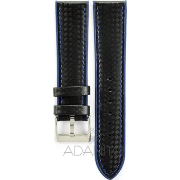 Řemínek na hodinky Silikonový řemínek na hodinky s karbonovým vzorem