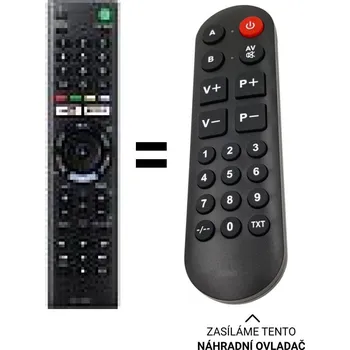 Dálkový ovladač Sony Bravia KDL-50WF665 náhradní dálkový ovladač pro seniory.