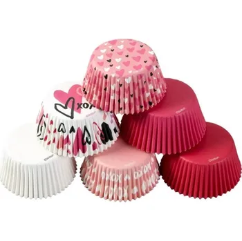 Krabice na pečivo Wilton Wilton cukrářské košíčky - tradiční Valentin 150ks