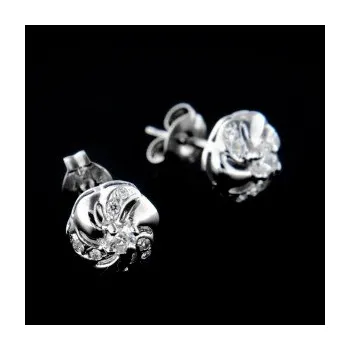 Náušnice Stříbrné náušnice na puzetu