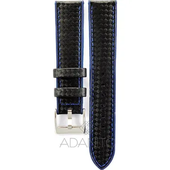 Řemínek na hodinky Silikonový řemínek na hodinky s karbonovým vzorem