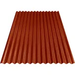 BRAVO vlnitý plech S18 - RAL 3009 červená terakota 0,4x883x2500 mm