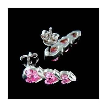 Náušnice Stříbrné náušnice na puzetu