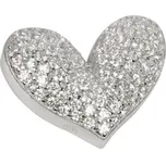 Stříbrný přívěsek srdce se zirkony