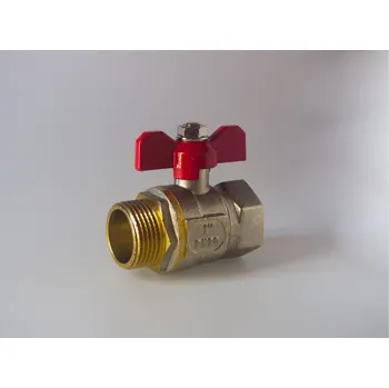 Vodovodní kohout V&G Valogin Kulový kohout MF, PN 30, motýl Velikost: 3/8”