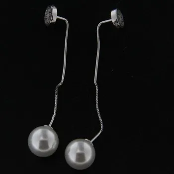 Náušnice Stříbrné náušnice s klasickým zapínáním