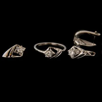 Souprava šperků Stříbrná souprava