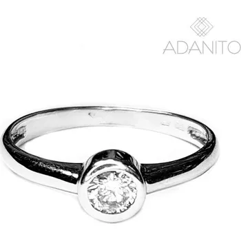 Prsten Zlatý prsten z bílého zlata