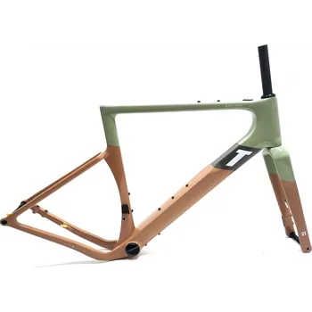 rám kola 3T Bike Rámová aero gravel sada 3T Exploro RaceMax, Sand Olive Verze: Velikost 56