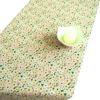 Ubrusová šála v metráži Florea - béžová 38 zakončení vlnkou